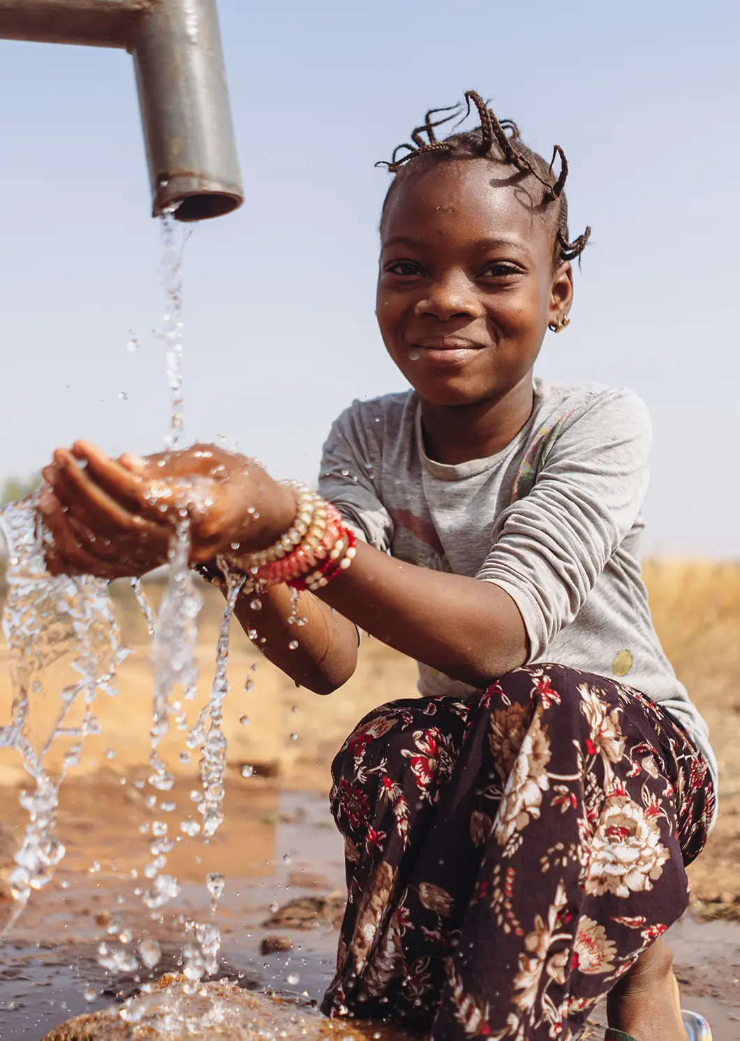 Accès à l'eau sur le terrain